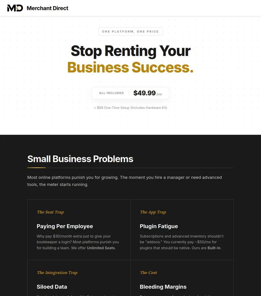 Merchant Direct — Screenshot 1